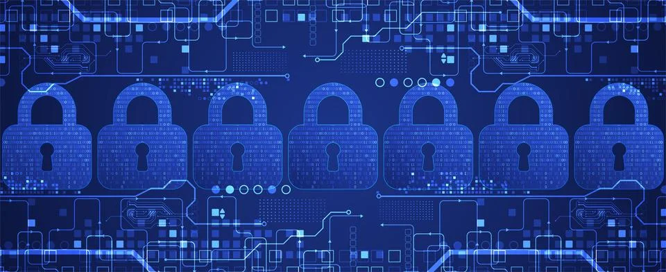 Padlock icon.Ppersonal data security Illustrates cyber data or information pr Stockillustratie