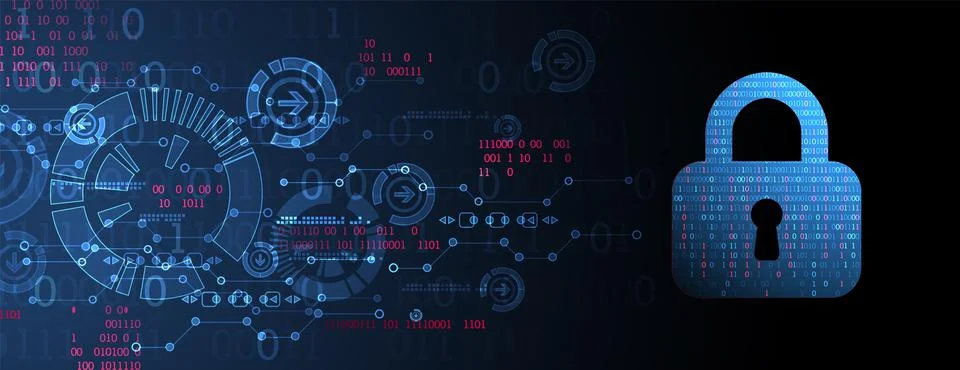 Padlock icon.Ppersonal data security Illustrates cyber data or information pr Illustration