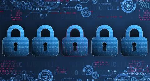 Padlock icon.Ppersonal data security Illustrates cyber data or information pr Illustration