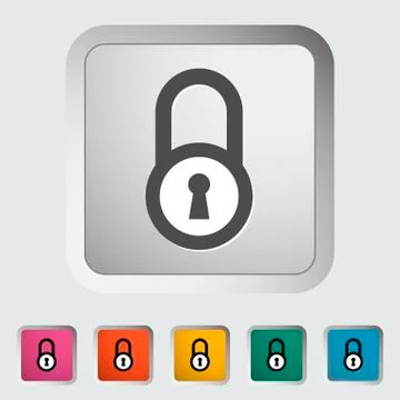 Padlock Stock Illustration