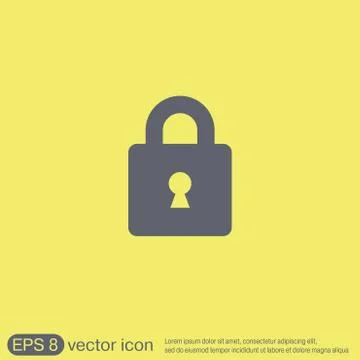 Padlock Stock Illustration