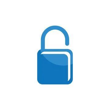 Padlock illustration vector design Stock Illustration