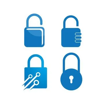 Padlock illustration vector design Stock Illustration