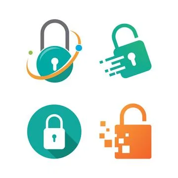 Padlock illustration vector design Stock Illustration