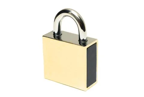 Padlock isolated Stock Photos