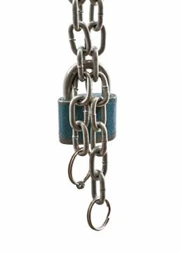 Padlock isolated Stock Photos