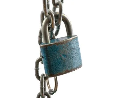 Padlock isolated Stock Photos