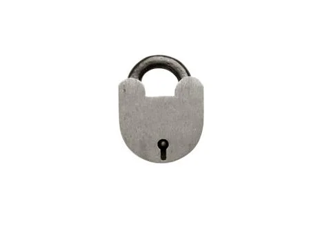 Padlock isolated on white background Stock Photos