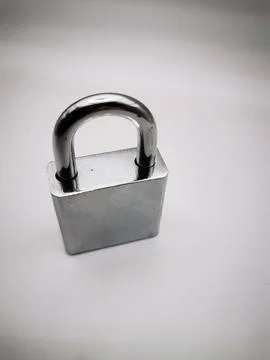 Padlock isolated on a white background. Security, safety concept. 스톡 사진