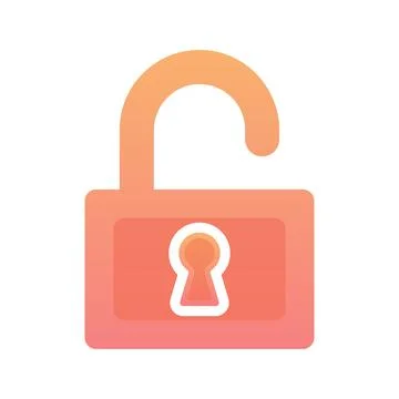 Padlock key logo element design template icon Stock Illustration