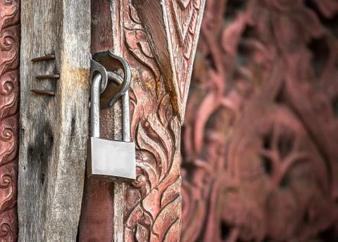 Padlock key Stock Photos