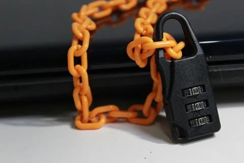 Padlock key Stockfoto's