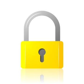Padlock With Keyhole Illustration Vector Stock Illustration