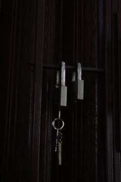 Padlock keys Foto stock