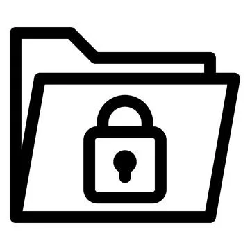 Padlock line icon vector illustration isolated on white background Stock Illustration