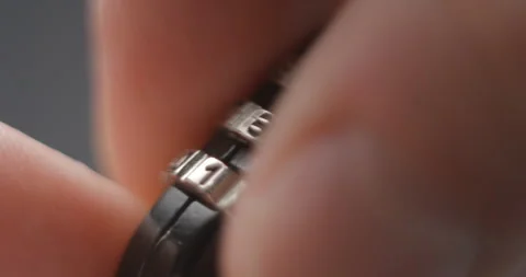 Padlock macro opening and closing studio shot Stock Footage 282062036