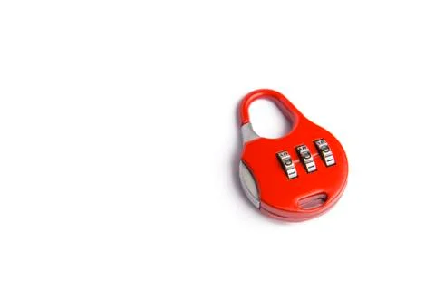 Padlock with number code Stock Photos