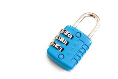 Padlock with numbers Stock Photos