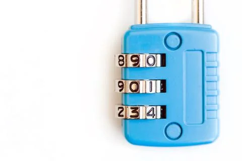Padlock with numbers Stock Photos