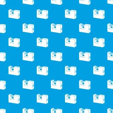 Padlock pattern seamless blue Illustrazione stock