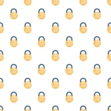 Padlock pattern for security and privacy protection Stock Illustration