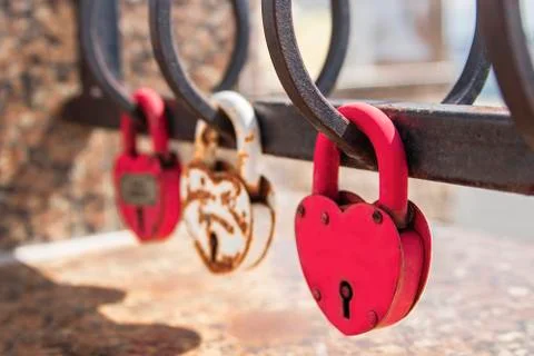 The padlock. Foto stock