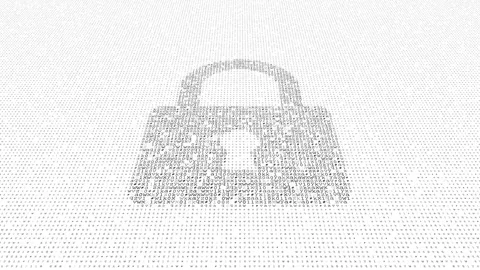 Padlock of Protection Safeguarding Data with Advanced Encryption Stock Footage 262506605
