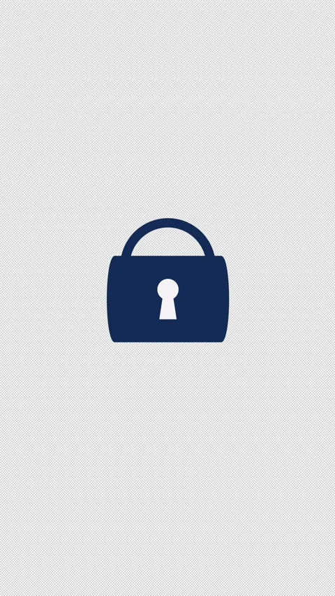 Padlock Security Icon Animation Stock-Footage 346566361