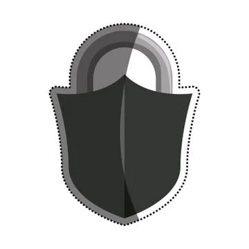 Padlock security object Stock Illustration