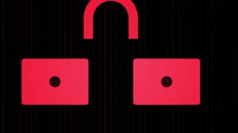 Padlock Security Symbol Lock Safety. Stock Footage 335114559