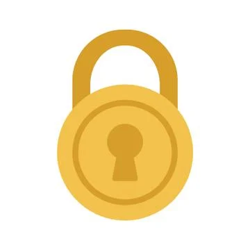 Padlock security system protection icon. Vector graphic Stock Illustration