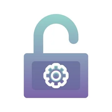 Padlock setting logo element design template icon Stock Illustration