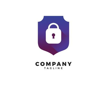 Padlock shield logo icon element design template vector イラスト素材