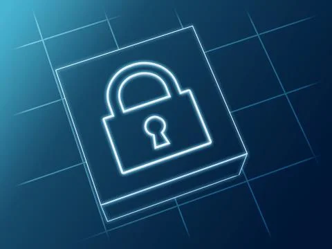 Padlock sign Stock Illustration