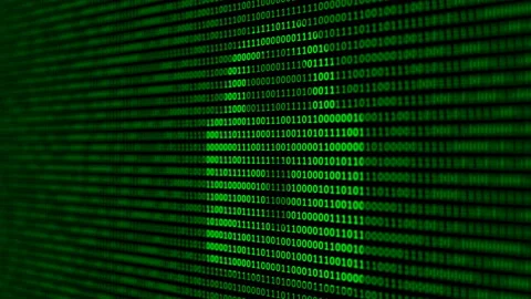 Padlock symbol at binary code background Stockbeeldmateriaal 118015711