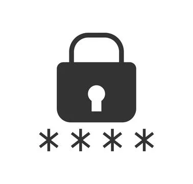 Padlock Symbol for Secure Login and Data Privacy Stock Illustration