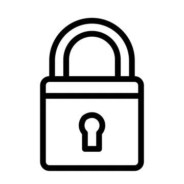 Padlock Vector Icon Design Illustration Stock Illustration