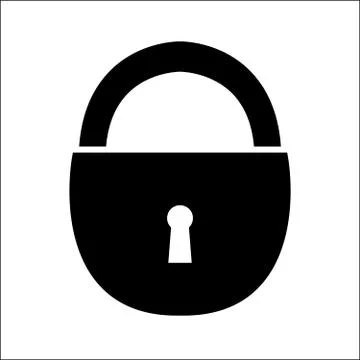 Padlock Vector Icon Stock Illustration