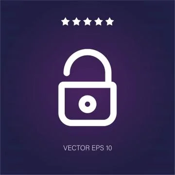 Padlock vector icon Stock Illustration