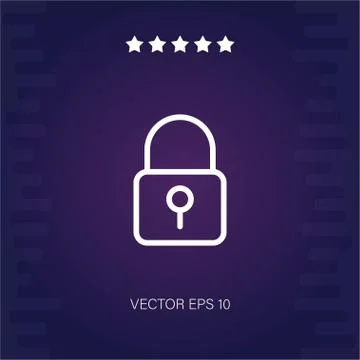 Padlock vector icon Stock Illustration