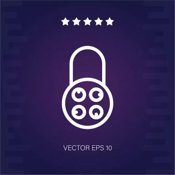 Padlock vector icon Stock Illustration