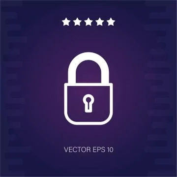 Padlock vector icon Stock Illustration