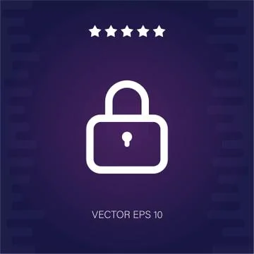 Padlock vector icon Stock Illustration