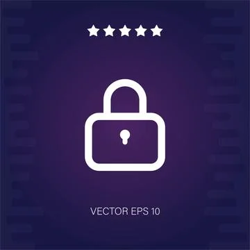 Padlock vector icon Stock Illustration