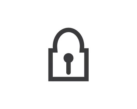 Padlock vector icon illustration Stock Illustration