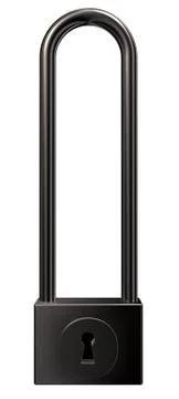 Padlock on white background - 3d illustration Stock Illustration