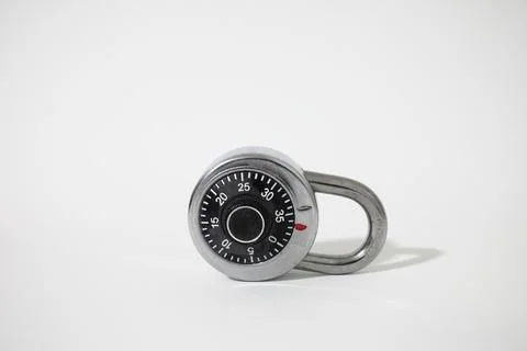 Padlock on white background Stock Photos