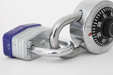 Padlock on white background 写真素材