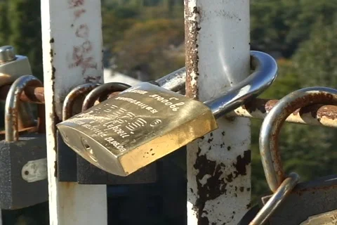 Padlocks Stock Footage