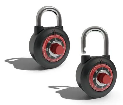 Padlocks Stock Illustration